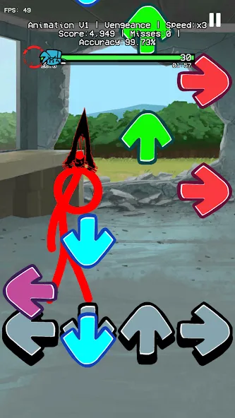 Beat Fight Stickman Full Week (Анимация 1 Полный Мод) [МОД: Много монет, Открытые уровни и Мега MOD] Screenshot 2