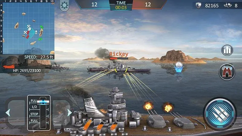 Warship Attack 3D [МОД: Много денег, Монет и Все открыто] Screenshot 1