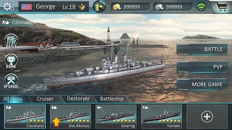 Warship Attack 3D [МОД: Много денег, Монет и Все открыто] Screenshot 5