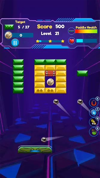 Brick Breaker- Bricks 3d Game (Бриксандболл) [МОД: Много монет, Открытые уровни и Мега MOD] Screenshot 2