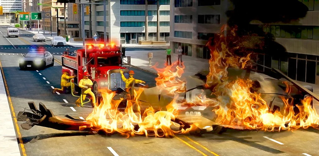 Real Firefighter 3D Simulator (Реальный Пожарник 3D Симулятор) [МОД: Все открыто, Дополнительные деньги и Меню MOD] Screenshot 1