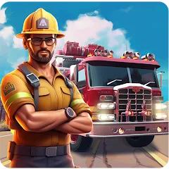 Скачать Real Firefighter 3D Simulator (Реальный Пожарник 3D Симулятор) [МОД: Все открыто, Дополнительные деньги и Меню MOD] | Взлом Real Firefighter 3D Simulator на Андроид