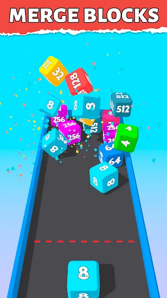Bounce Merge 2048 Join Numbers [МОД: Меню, Бесконечные монеты и Открытые уровни] Screenshot 2