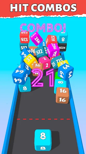 Bounce Merge 2048 Join Numbers [МОД: Меню, Бесконечные монеты и Открытые уровни] Screenshot 5