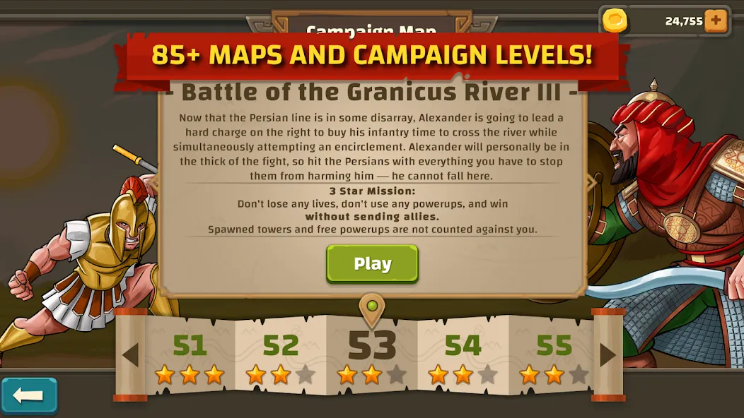Ancient Allies Tower Defense (Аншент Эллайес Тауэр Дефенс) [МОД: Деньги, Монеты и Меню MOD] Screenshot 5