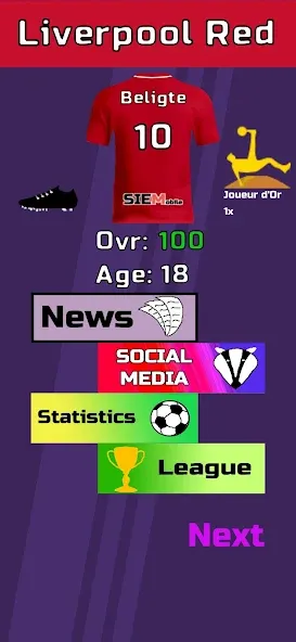 Football Career Sim (Футбольный Карьерный Симулятор) [МОД: Бесконечные деньги, Монеты и Мега MOD] Screenshot 2