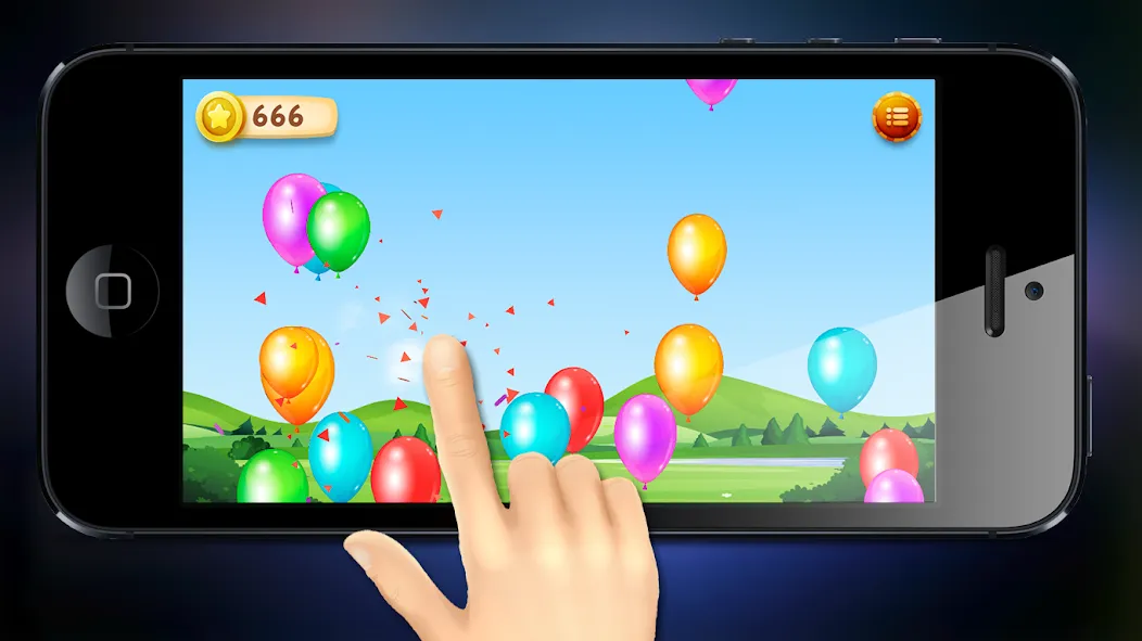 Burst balloons for kids [МОД: Деньги, Монеты и Меню MOD] Screenshot 1