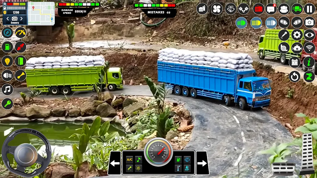 Mud Truck Runner Simulator 3D [МОД: Бесконечные деньги, Монеты и Мега MOD] Screenshot 3