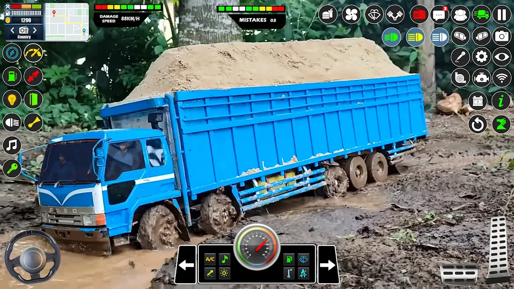 Mud Truck Runner Simulator 3D [МОД: Бесконечные деньги, Монеты и Мега MOD] Screenshot 4