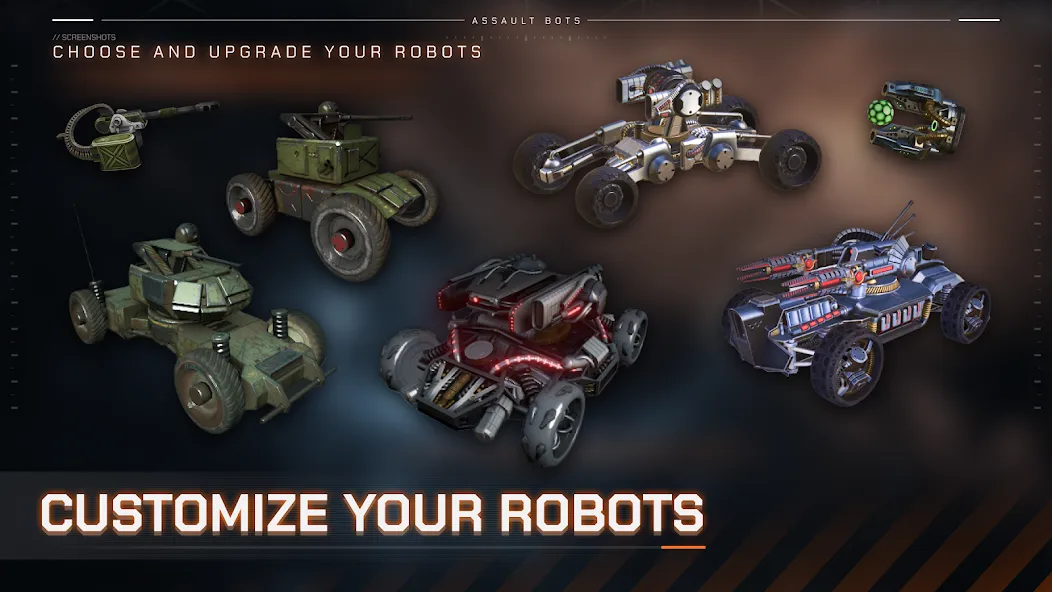 Assault Bots: Multiplayer (Ассальт Ботс) [МОД: Бесконечные деньги, Монеты и Мега MOD] Screenshot 2