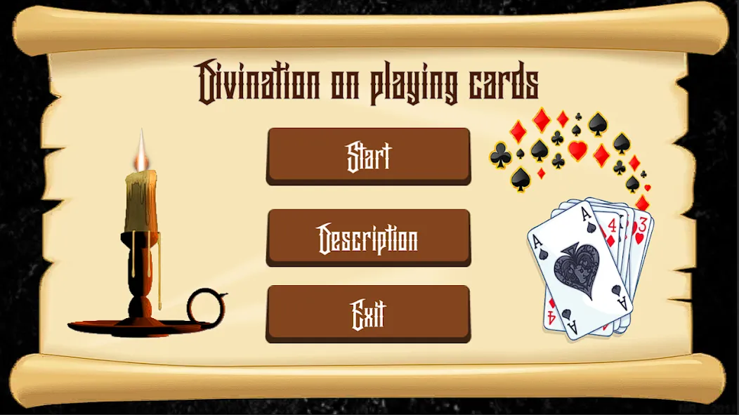 Divination on Playing Cards [МОД: Меню, Бесконечные монеты и Открытые уровни] Screenshot 1