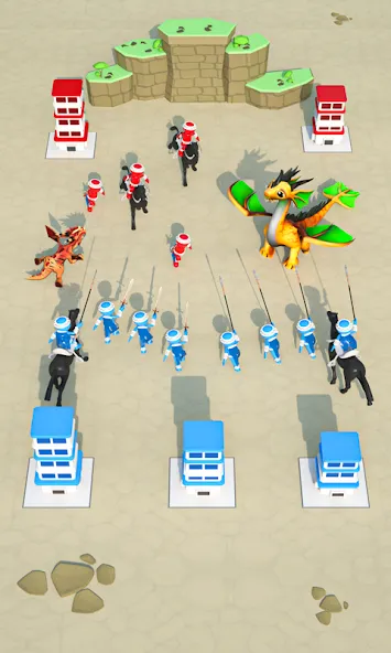 Merge And Conquer: Battle Game (Мердж энд Конкер) [МОД: Много монет, Открытые уровни и Мега MOD] Screenshot 1