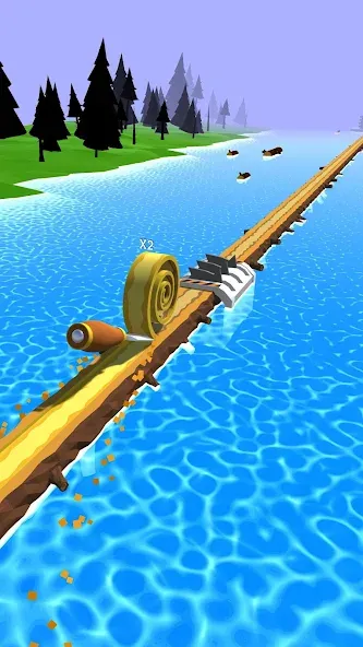 Spiral Roll (пирал Ролл) [МОД: Много монет, Открытые уровни и Мега MOD] Screenshot 1
