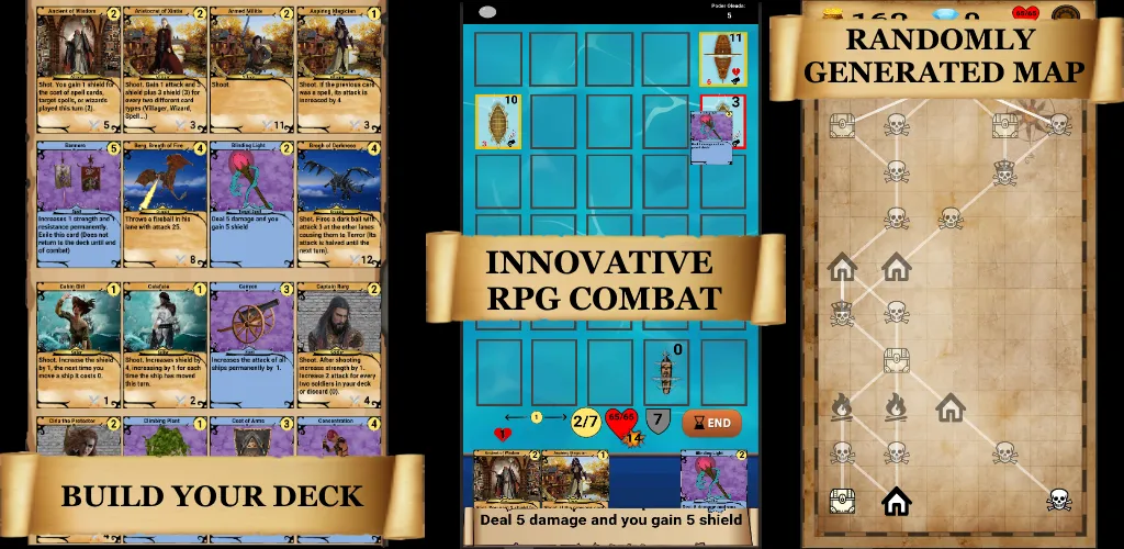 RogueShip - RPG Roguelike Card (РоугеШип) [МОД: Меню, Бесконечные монеты и Открытые уровни] Screenshot 2