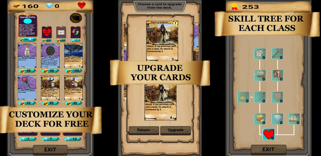 RogueShip - RPG Roguelike Card (РоугеШип) [МОД: Меню, Бесконечные монеты и Открытые уровни] Screenshot 3