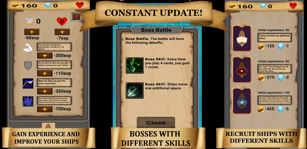 RogueShip - RPG Roguelike Card (РоугеШип) [МОД: Меню, Бесконечные монеты и Открытые уровни] Screenshot 5