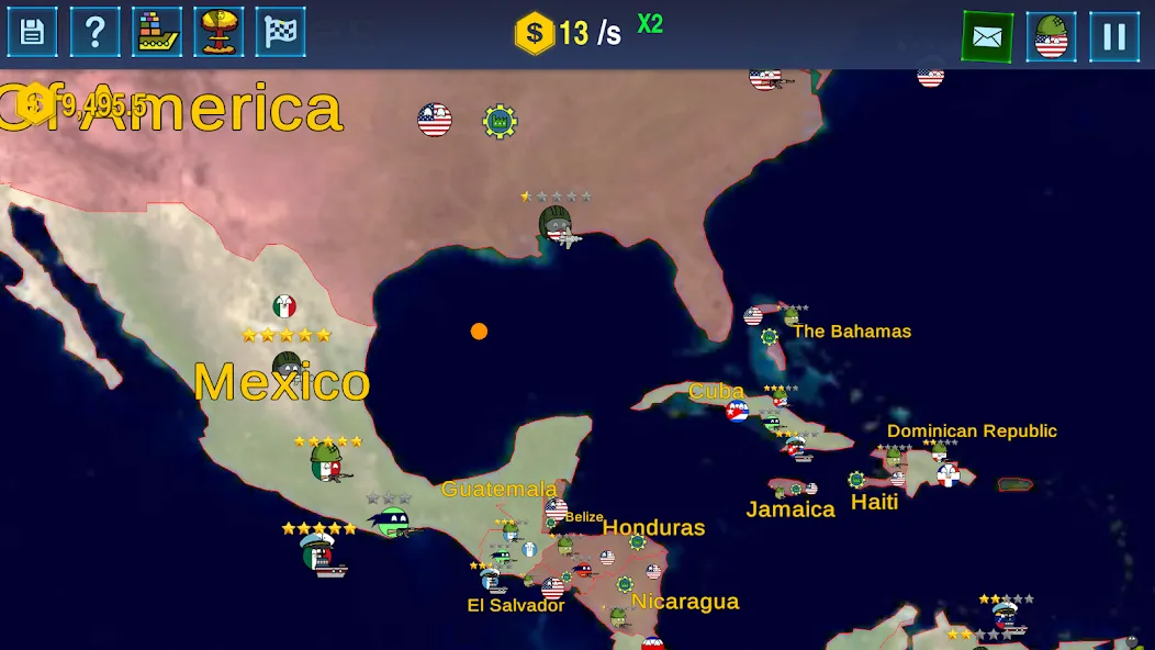 Countryballs: World War Simula (Кантриболс) [МОД: Меню, Бесконечные монеты и Открытые уровни] Screenshot 5