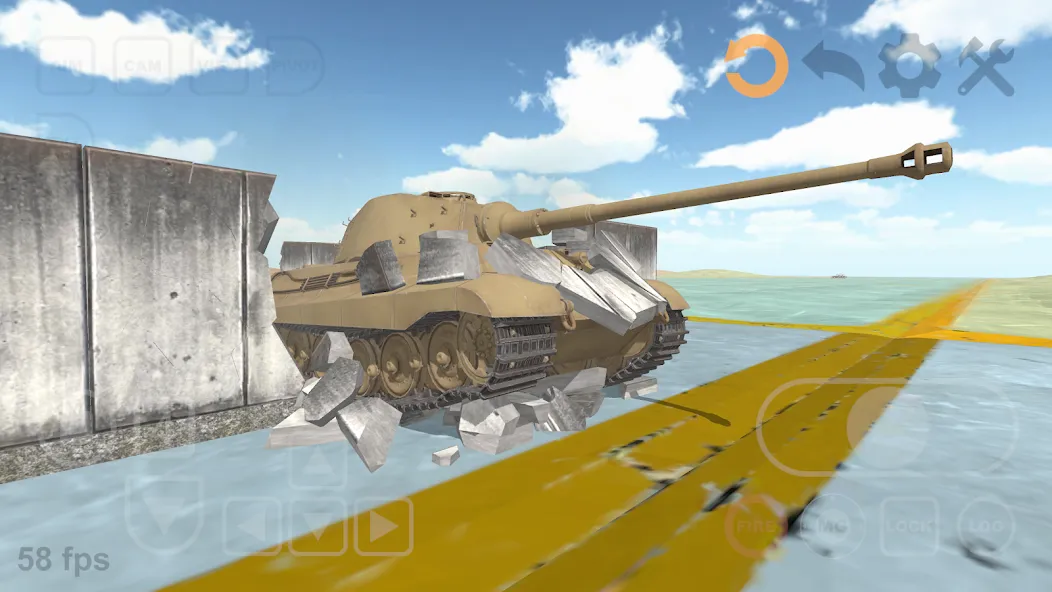 Tank Physics Mobile Vol.3 [МОД: Деньги, Монеты и Меню MOD] Screenshot 1