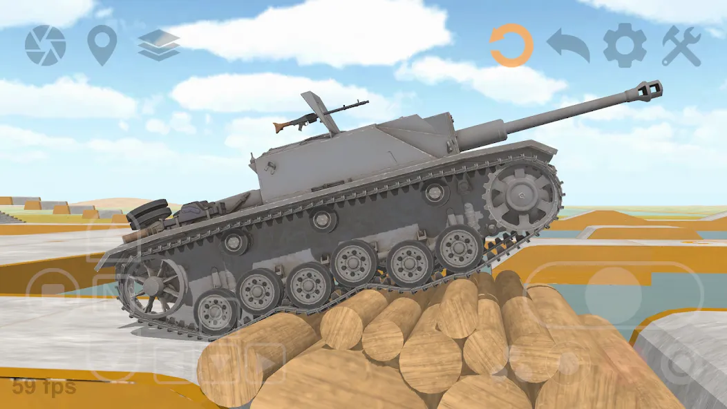 Tank Physics Mobile Vol.3 [МОД: Деньги, Монеты и Меню MOD] Screenshot 3