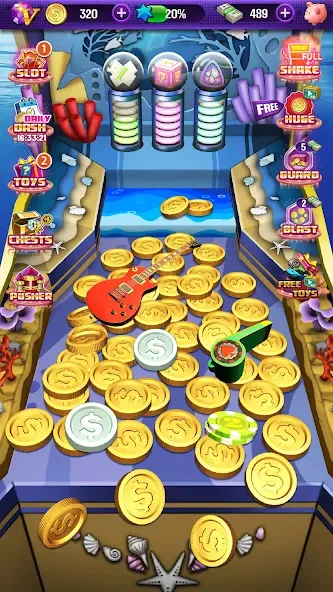 Coin Pusher (Коин Пушер) [МОД: Меню, Бесконечные монеты и Открытые уровни] Screenshot 3