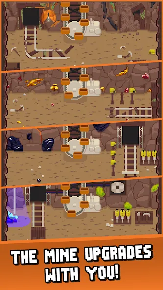 Idle Cave Miner (Айдл Кейв Майнер) [МОД: Много денег, Монет и Все открыто] Screenshot 3