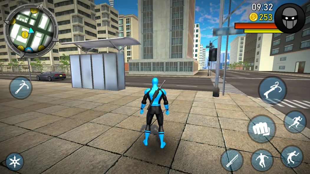 Blue Ninja : Superhero Game (Блу Ниндзя) [МОД: Много денег, Монет и Все открыто] Screenshot 4