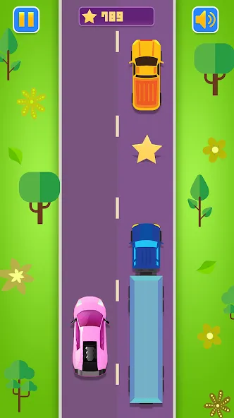 Kids Racing, Racecar Boy Girl [МОД: Много монет, Открытые уровни и Мега MOD] Screenshot 1