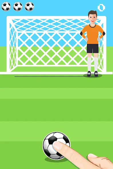 Penalty Shootout Game Offline (Пенальти игра без подключения к интернету) [МОД: Бесконечные деньги, Монеты и Мега MOD] Screenshot 1