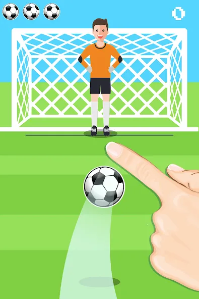 Penalty Shootout Game Offline (Пенальти игра без подключения к интернету) [МОД: Бесконечные деньги, Монеты и Мега MOD] Screenshot 2