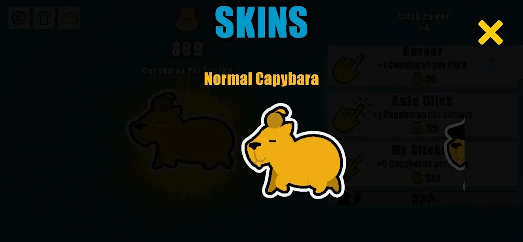 Capybara Clicker (Капибара Кликер) [МОД: Меню, Бесконечные монеты и Открытые уровни] Screenshot 3