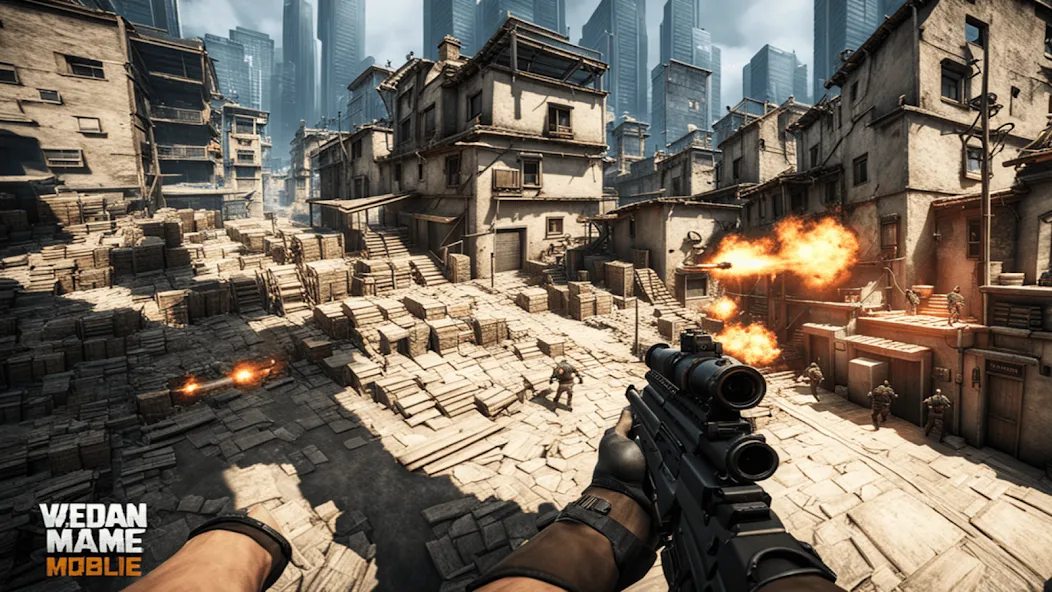 FPS Commando Shooting Games 3D [МОД: Меню, Бесконечные монеты и Открытые уровни] Screenshot 2