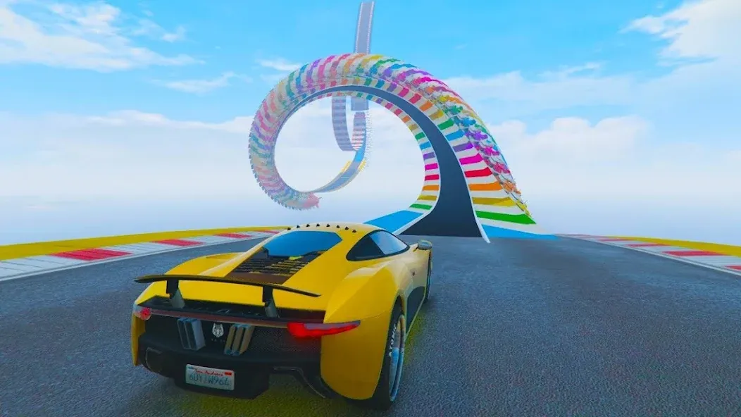 Mega Ramp Car Offline Games [МОД: Все открыто, Дополнительные деньги и Меню MOD] Screenshot 4