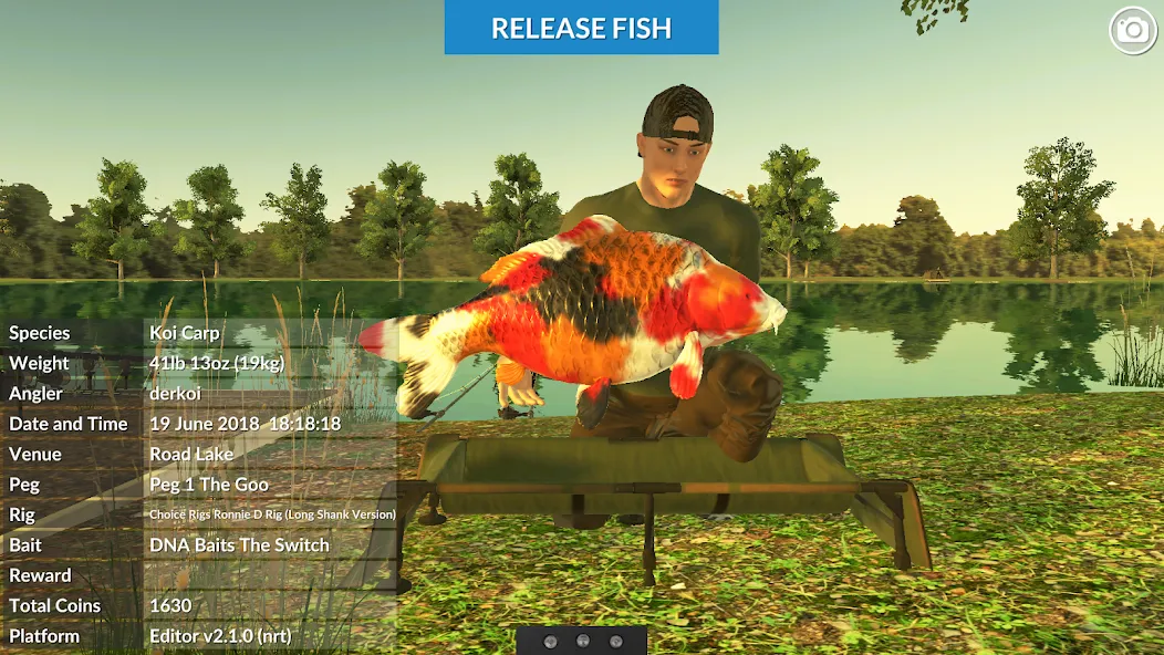 Carp Fishing Simulator (Карп Фишинг Симулятор) [МОД: Много денег, Монет и Все открыто] Screenshot 1