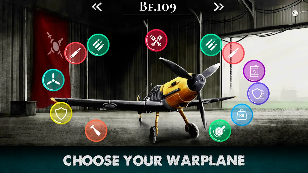 Warplanes Inc WW2 Plane & War [МОД: Меню, Бесконечные монеты и Открытые уровни] Screenshot 2