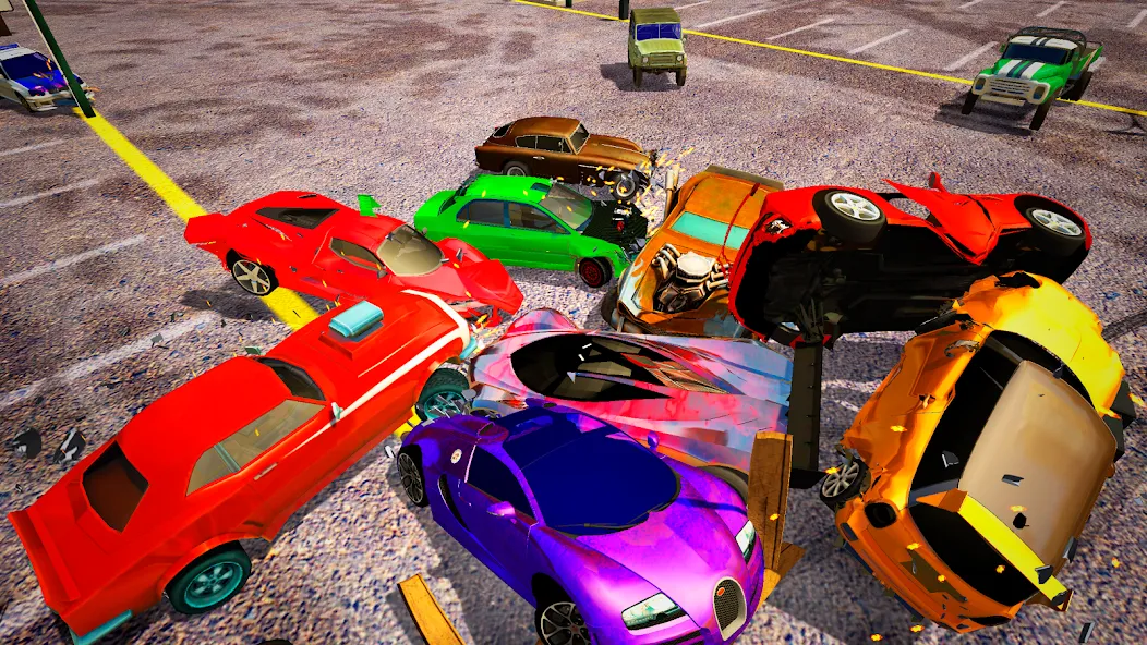 Demolition Derby Mad Car Crash (Дерби Деструкция Симулятор) [МОД: Деньги, Монеты и Меню MOD] Screenshot 2
