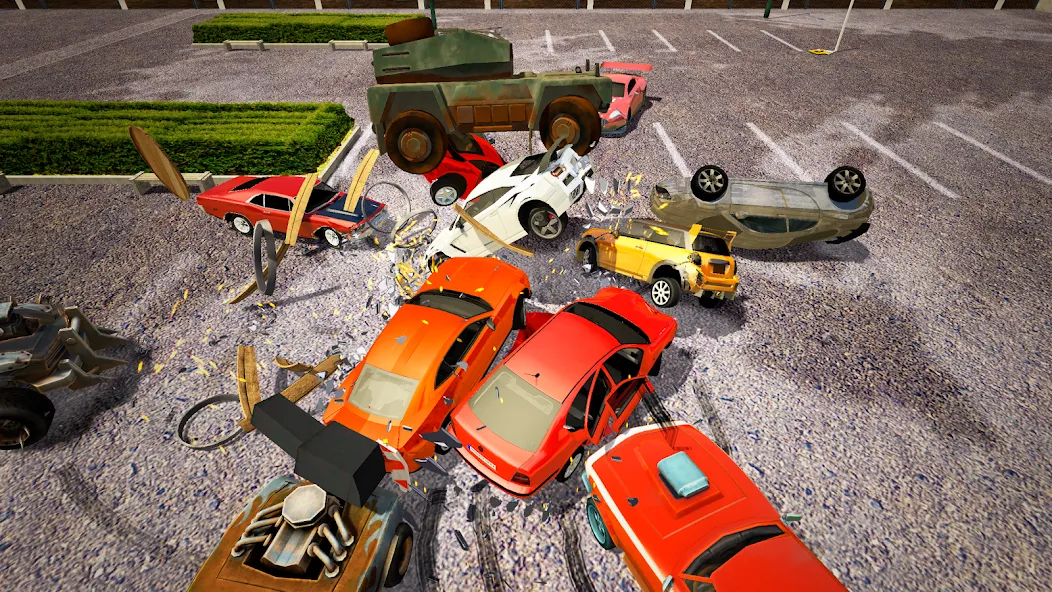 Demolition Derby Mad Car Crash (Дерби Деструкция Симулятор) [МОД: Деньги, Монеты и Меню MOD] Screenshot 4