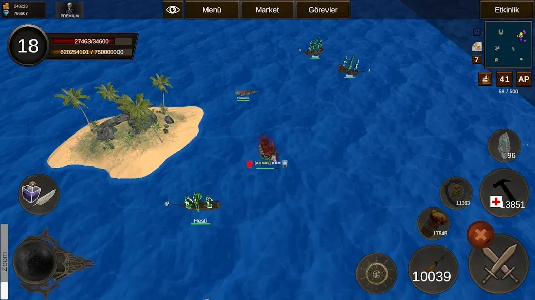Naval Battle Online (Навальное Сражение Онлайн) [МОД: Меню, Бесконечные монеты и Открытые уровни] Screenshot 2