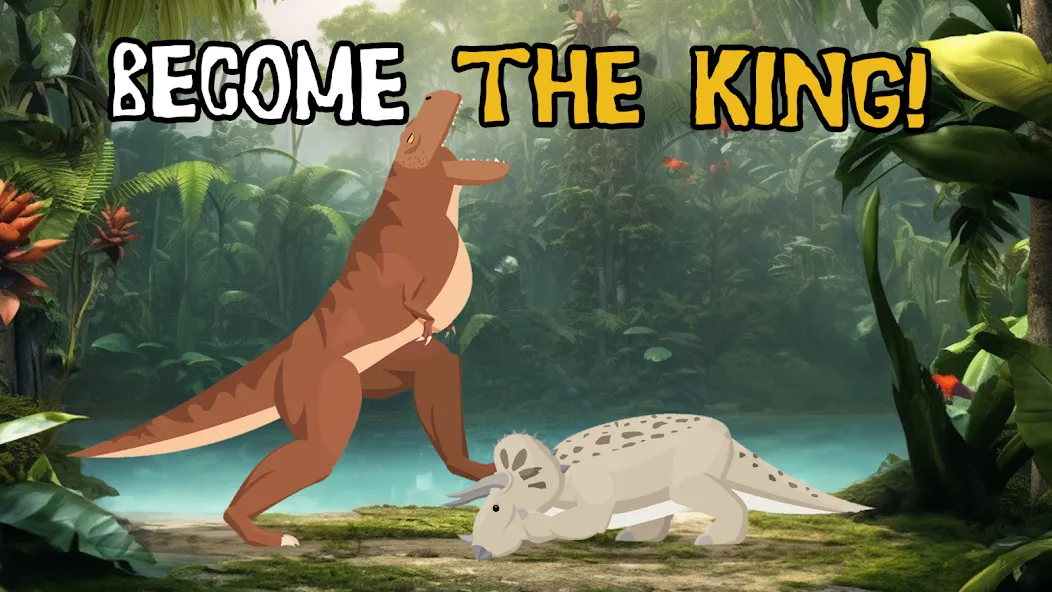 T-Rex Fights Dinosaurs [МОД: Все открыто, Дополнительные деньги и Меню MOD] Screenshot 4