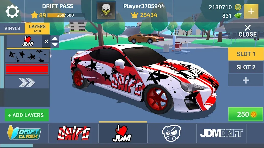Drift Clash Online Racing (Дрифт Клаш) [МОД: Много монет, Открытые уровни и Мега MOD] Screenshot 1
