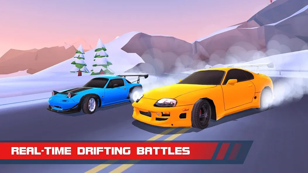 Drift Clash Online Racing (Дрифт Клаш) [МОД: Много монет, Открытые уровни и Мега MOD] Screenshot 2