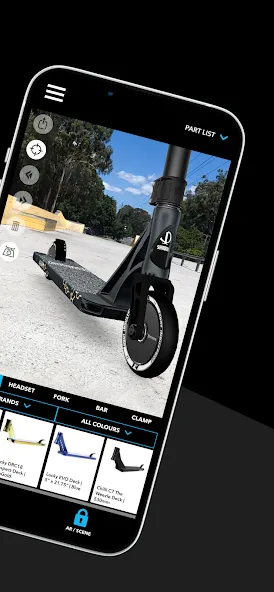Scooter 3D custom builder (Скутер 3D настраиваемый конструктор) [МОД: Много монет, Открытые уровни и Мега MOD] Screenshot 2