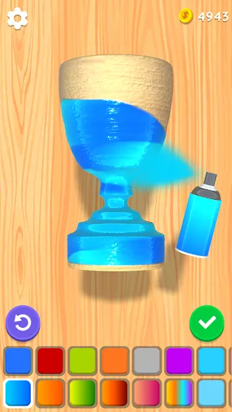 Wood Turning 3D - Carving Game [МОД: Деньги, Монеты и Меню MOD] Screenshot 4