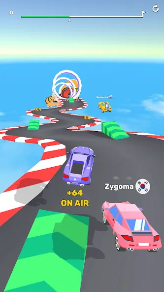 Ramp Racing 3D — Extreme Race [МОД: Все открыто, Дополнительные деньги и Меню MOD] Screenshot 2