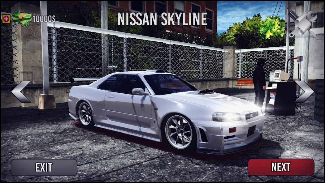 Skyline Drift Simulator (Скайлайн Дрифт Симулятор) [МОД: Деньги, Монеты и Меню MOD] Screenshot 2