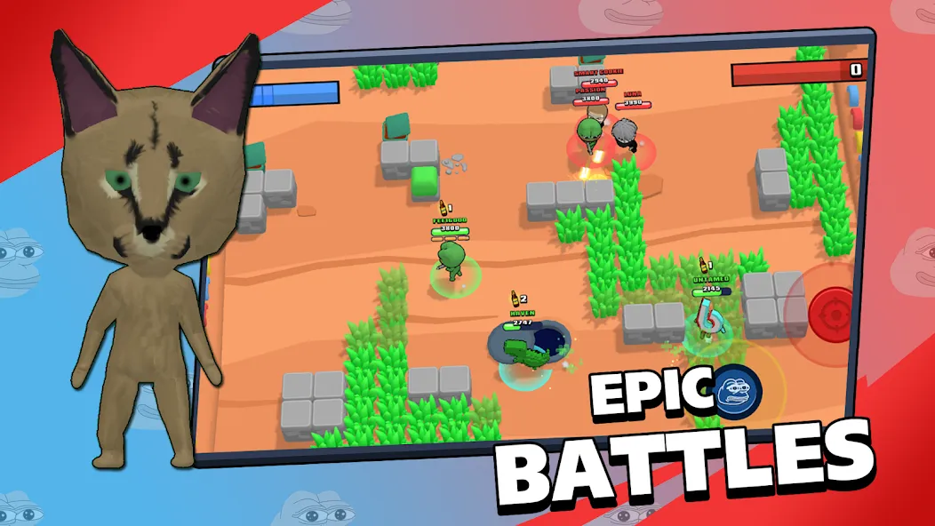Brawl Memes - Meme Battle (Броул Мимс) [МОД: Деньги, Монеты и Меню MOD] Screenshot 1