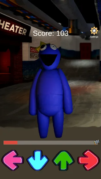 FNF Rainbov Blue Mod Test (ФНФ Радуга Синий Мод Тест) [МОД: Деньги, Монеты и Меню MOD] Screenshot 4