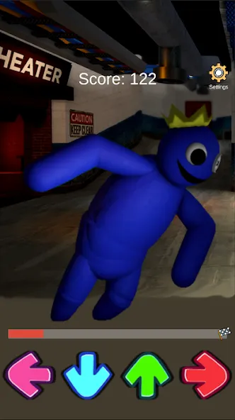 FNF Rainbov Blue Mod Test (ФНФ Радуга Синий Мод Тест) [МОД: Деньги, Монеты и Меню MOD] Screenshot 5