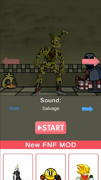 FNF Springtrap Mod Test (Мод Тест) [МОД: Много денег, Монет и Все открыто] Screenshot 1