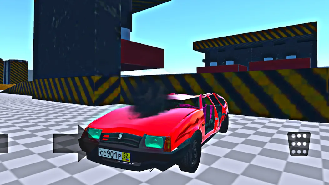 АВТОВАЗ КРАШ ТЕСТ СИМУЛЯТОР [МОД: Много монет, Открытые уровни и Мега MOD] Screenshot 3