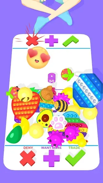 Fidget Trading 3D Fidget Toys (Фиджет Трейдинг 3D Фиджет Игрушки) [МОД: Меню, Бесконечные монеты и Открытые уровни] Screenshot 1